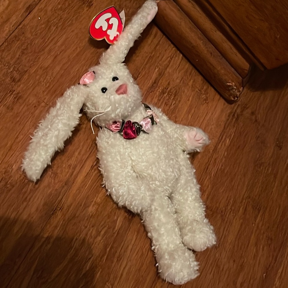1993 Retired Ty The Attic Treasures Collection Plush Rosalyne Bunny - Picture 8 of 9